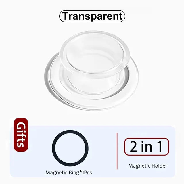 Popped Magnetic Foldable Phone Grip Holder Socket  Support Tok For iPhone 17 16 15 14 13 N52 Magnet Ring Finger Expanding Stand