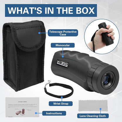 8x25 Monocular HD Telescope Outdoor Mini Pocket Compact Binoculars Waterproof for Bird Watching Hunting Camping Hiking Travling