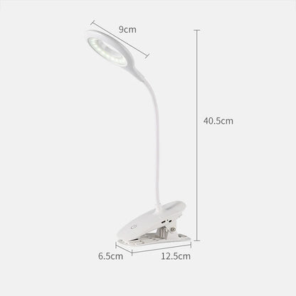 LED Desk Lamp Clip On Type USB Charging With Built In Lithium Battery Touch Dimming 3 Modes Learning Reading Table Lamp