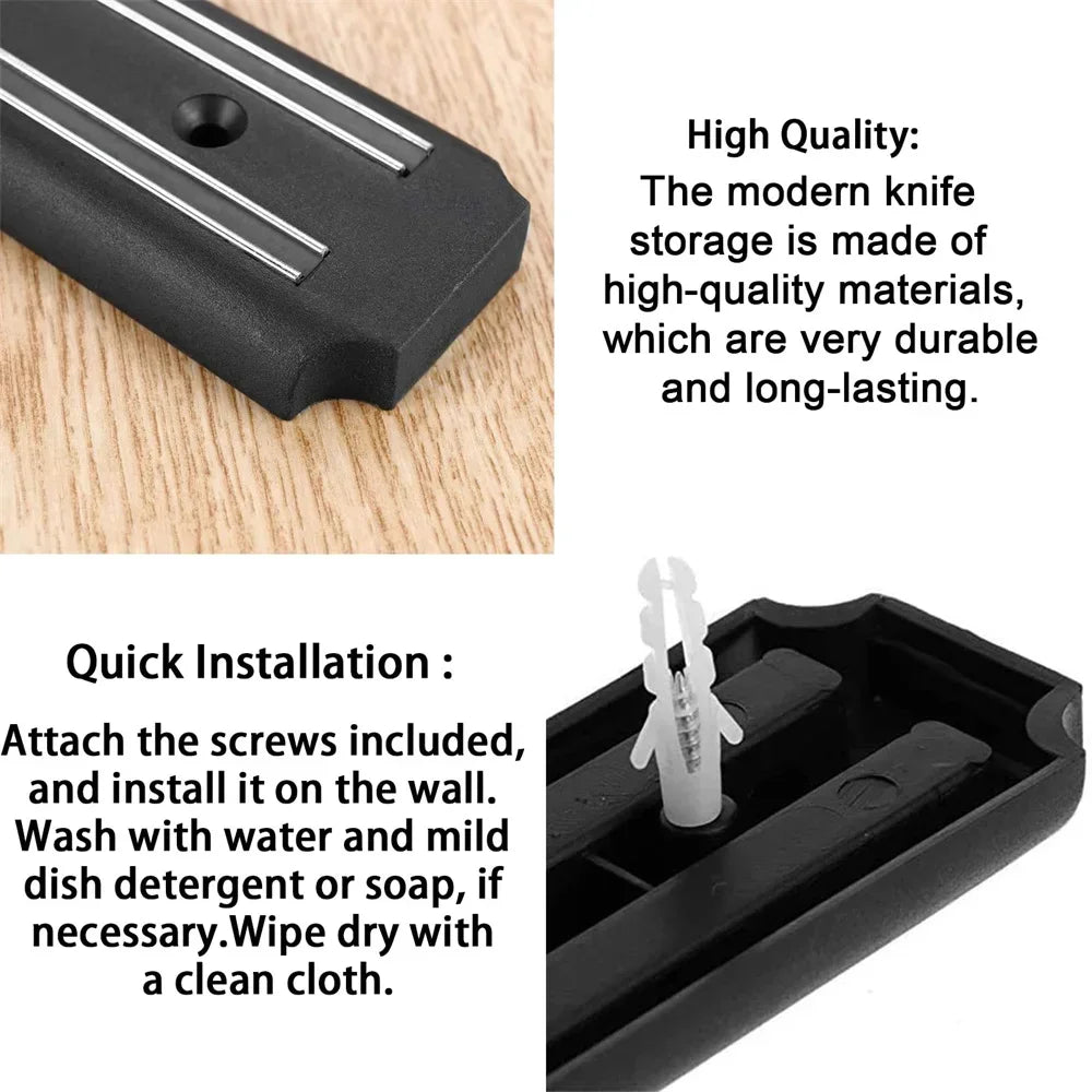 1pc Maximize Your Kitchen Space with This Magnetic Knife Strip Steel Knife Bar for Holder RackUtensils Tools Kitchen Accessories