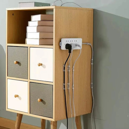 Cable Organizer Clips Cable Management Desktop Workstation ABS Wire Manager Cord Holder USB Charging Data Line Bobbin Winder