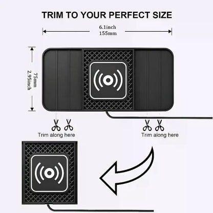 20W Car Wireless Charger Car Charging Pad Anti-slip Mat Modification Accessories Fast Charging Dual Slot Design