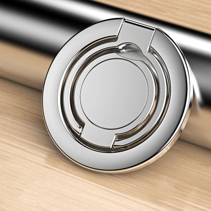 Magsafe Metal 3-Section Middle Disc Magnetic Suction Ring Bracket 360° Rotating Charging Universal Folding Ultra-Thin Lifting C