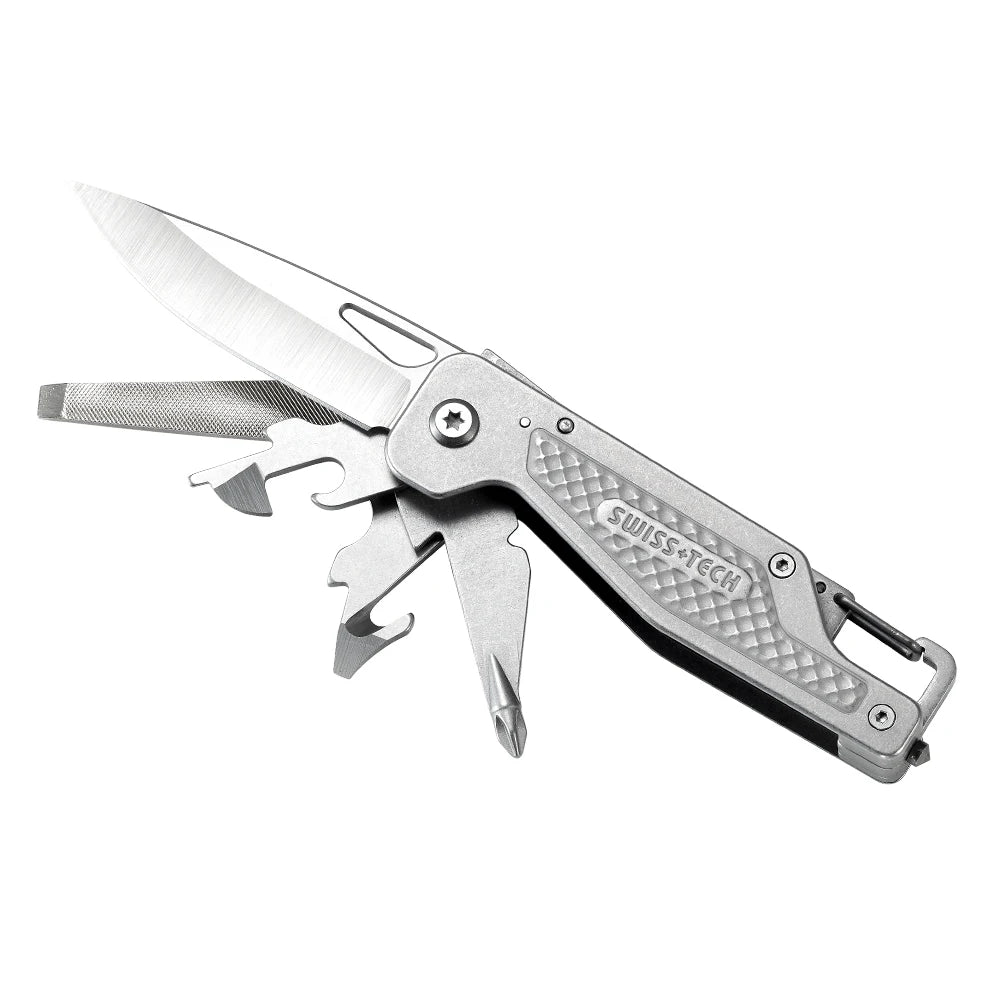 SWISS TECH 13 In 1 Protable Multitool Folding Knife Pocket EDC Tools Screwdriver Outdoor Survival Hiking Fishing Camping Knives
