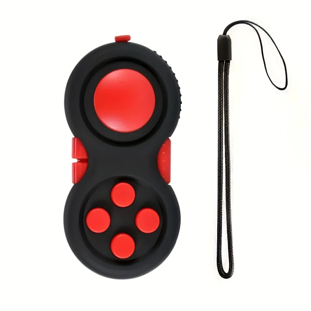 Fidget Pad with 8 Fidget Functions, Fidget Controller Stress Reducer, Fidget Toy Cube Relieves Stress and Anxiety Relief Toys