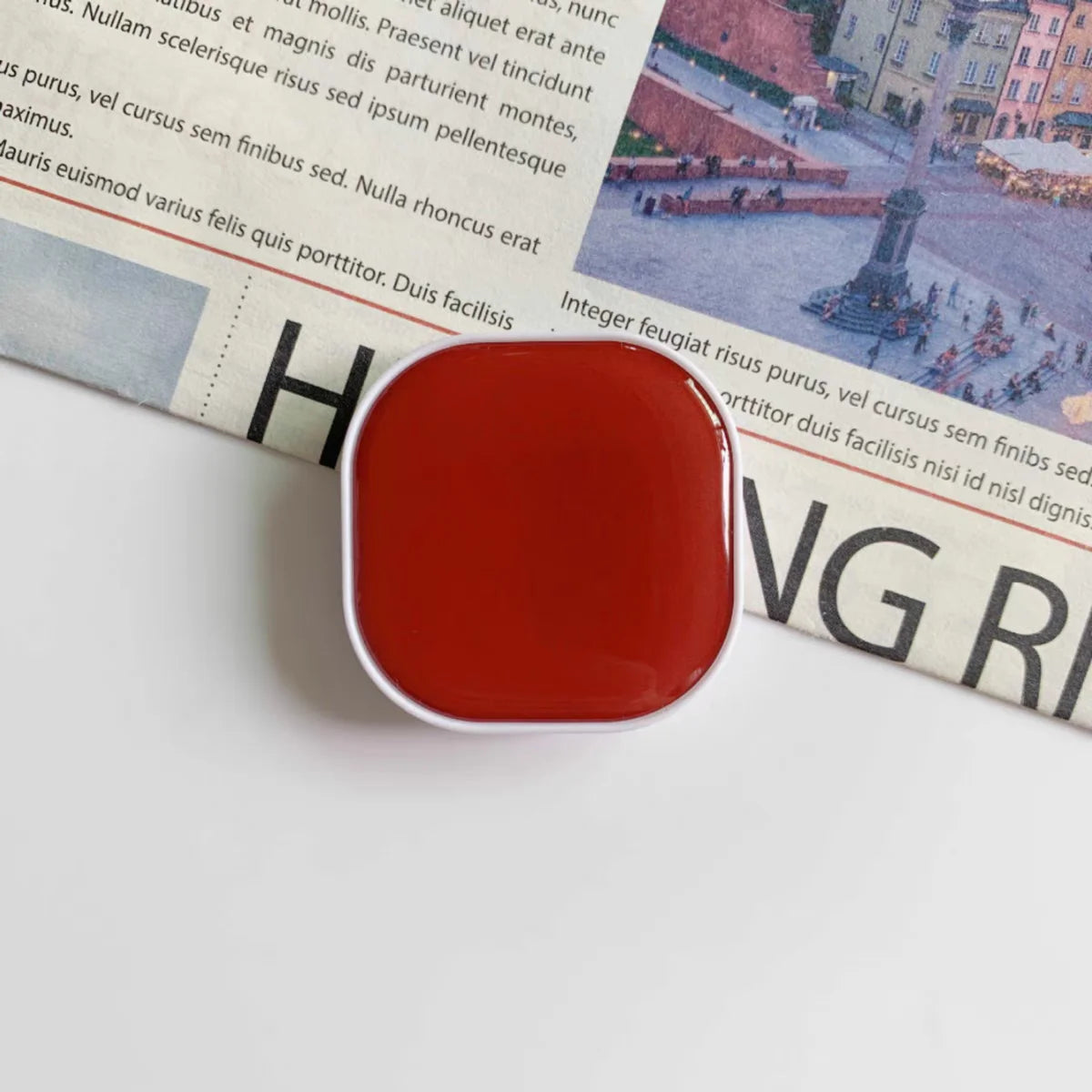 Cute Square Popping Sockets Grip Phone Holders Finger Ring Holder Griptok Stand Back Cover Clip Sticker Cellphone Accessories