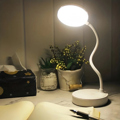 LED Desk Lamp With USB Charging Port Flexible LED White Light Perfect for Home Office Reading Study  Warm/White Touch Control
