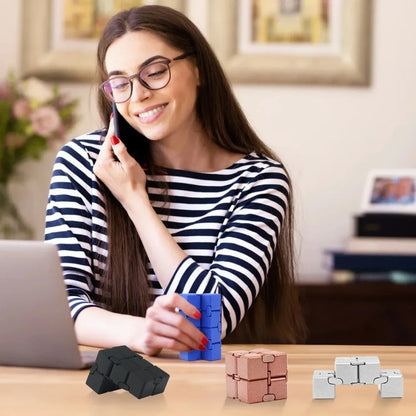 Infinity Cube,Fidget Cube New Version Fidget Finger Toys for Stress and Anxiety Relief/ADHD, Ultra Durable Sensory Gifts