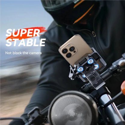 Motorcycle Phone Mount Holder Dual Vibration Dampener Universal Bike Bicycle Phone Mount for 4.7''-7'' Phones