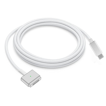 Magnetic Safe Charging Cable for MacBook, USB-C to MagSafe 1/2 Braided Cable Compatible with MacBook Air Pro 45W 60W 85W Adapter
