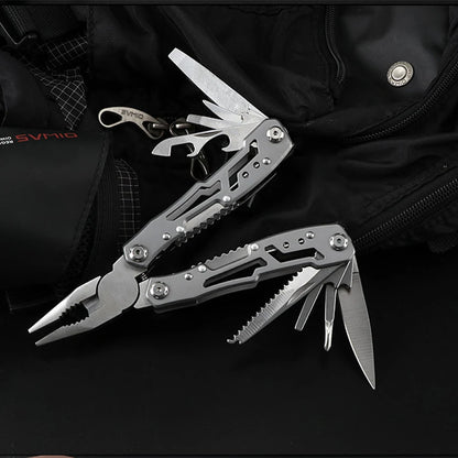 Camping Multitool Stainless Steel Portable Folding Knife Pliers Outdoor Emergency Survival Gear Multifunction Tools for Hiking