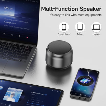 Bluetooth Speaker, Portable Bluetooth Speaker Wireless V5.3 with Loud Stereo Sound, 8H Playtime, RGB Lights, Support TWS/TF Card