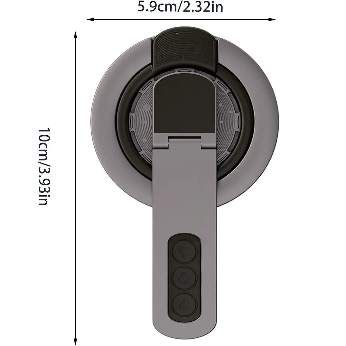 Phone Grip for Magsafe Phone Stand 360°Roration Gym Holder Phone Kickstand Silicone Finger Ring Innovative Pressure-Relief