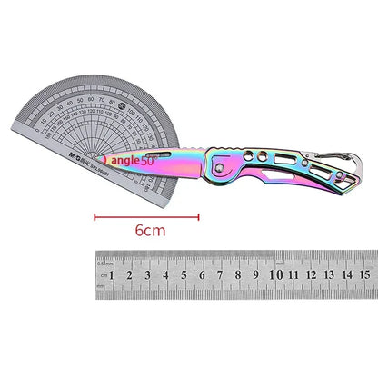 Folding Knife Portable Stainless Steel Pocket Knives for Men EDC Multitool Outdoor Camping Survival Hiking Knife Keychain