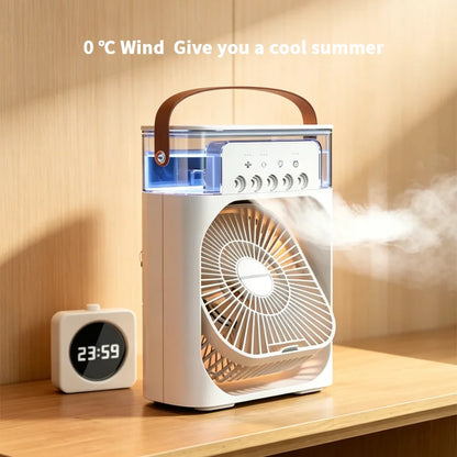 Humidifier Cooler Fan 3 Gear Air Conditioner Cooler Portable USB Desktop Spray Fans For Office Dormitory Room Cooling