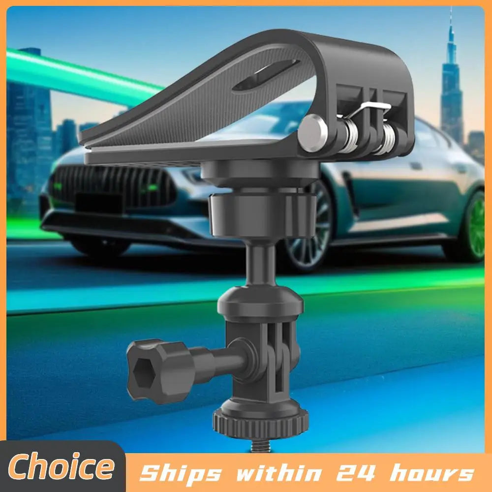 Car Sun Visor Action Camera Mount Bracket Car Sun Visor Holder 360 Rotation for DJI Osmo Pocket 3 Action 4 Insta360 Camera