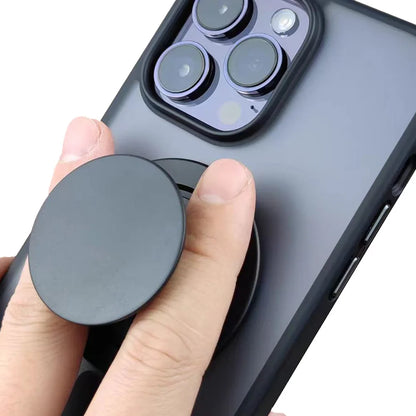 Popped Magnetic Foldable Phone Grip Holder Socket  Support Tok For iPhone 17 16 15 14 13 N52 Magnet Ring Finger Expanding Stand