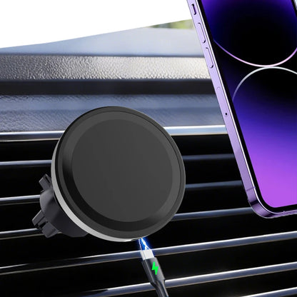 MagSafe Car Wireless Charger 30W - Air Vent Clip Phone Holder - Stable Grip For iPhone 13-17 Pro Max & Fast Charging Stand