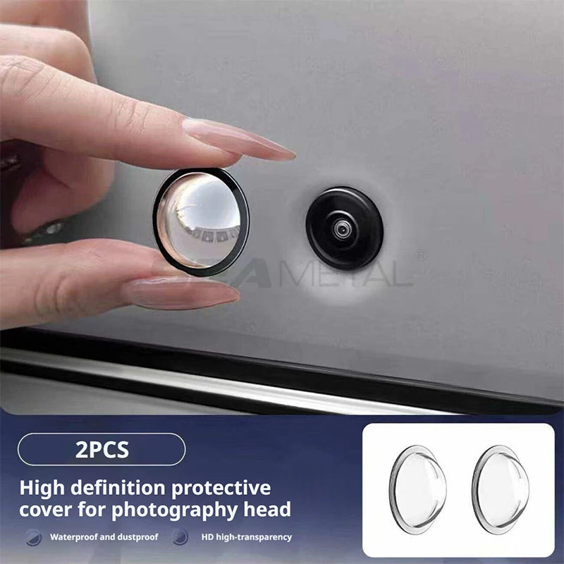BLALION 2PCS Car Camera Lens Protector Advanced Scratch Car Camera Lens Guards Waterproof And Dustproof Protection Accessories
