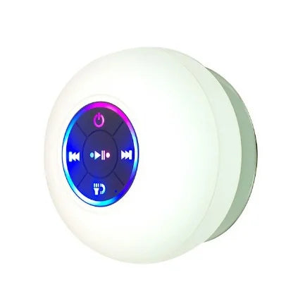 Bluetooth Shower Speaker Portable Wireless Mini Speaker with Mic Suction Cup IPX4 Water Resistant for Travel Pool River Floating