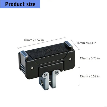 Quick Release Mount For Action 5Pro/4/3/0SM0 360 Cameras With Double Locking System And Universal Compatibility H8WD