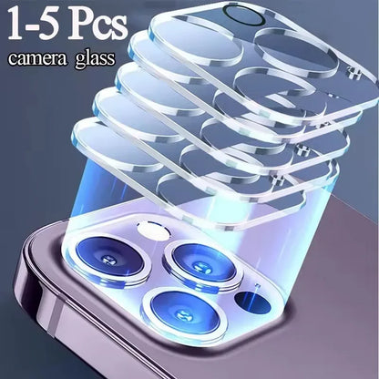 1-5Pcs Camera Lens Protector For Iphone 16 17 11 12 13 14 15 Pro Max Protector Lens Glass Camera Film For Iphone 12 13 Mini