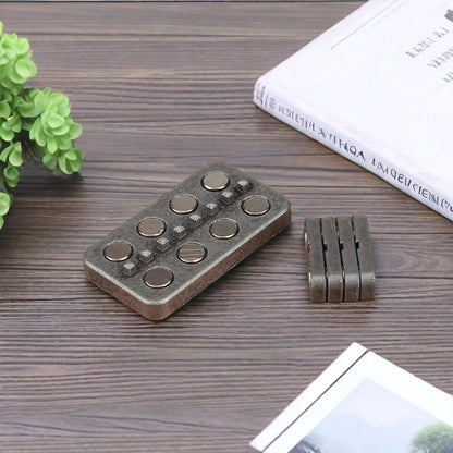 Magnetic Slider Metal Fidget Push Card Mini Sensory Toys Fingertip Gyro Sound Wave Decompression EDC Adult Toys Office Desk Toys
