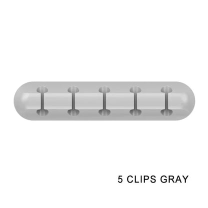 Cable Holder Clips Cable Management Cord Organizer Clips Silicone for USB Charging Cable Mouse Cable Wire PC Office Home Car