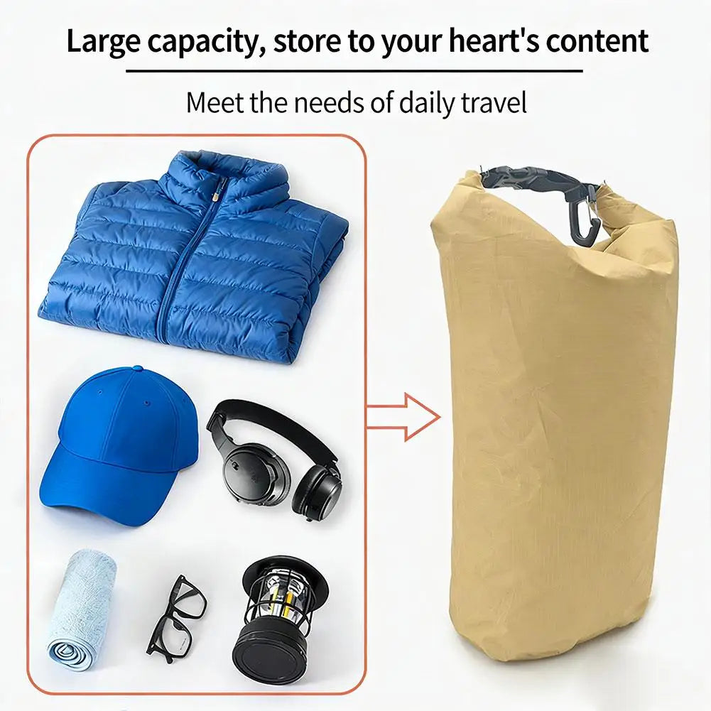  Waterproof Dry Bag For Camping Drifting HikingLightweight Waterproof Vacuum Compression Dispenser Bags Portable Organizer