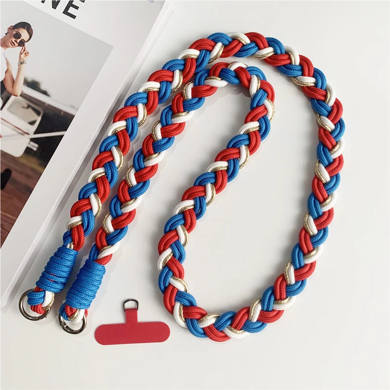 New Phone Lanyard Detachable Adjustable Necklace Lanyards For Bag Camera Crossbody Cell Phone Straps Neck Clip Cord Rope