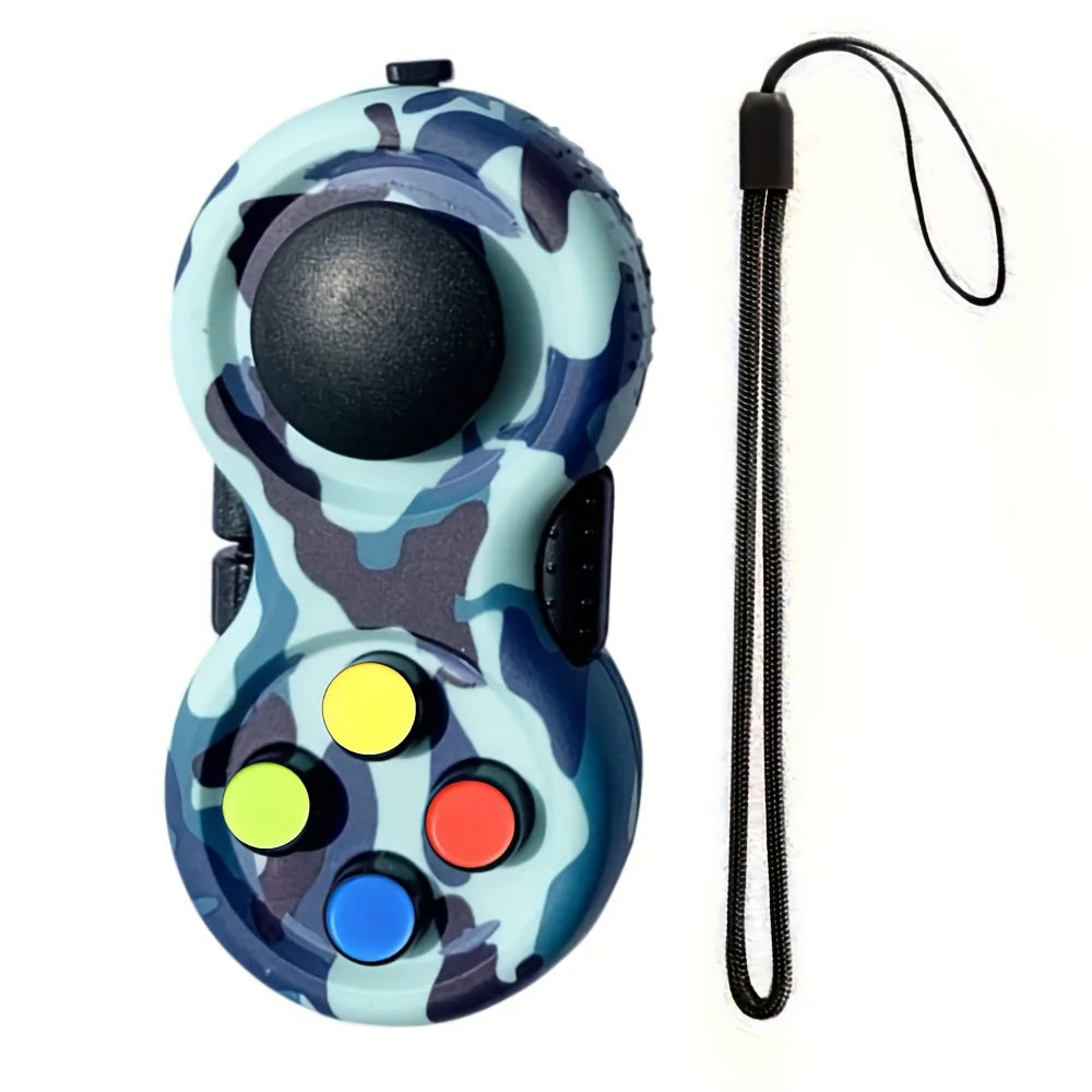 Fidget Pad with 8 Fidget Functions, Fidget Controller Stress Reducer, Fidget Toy Cube Relieves Stress and Anxiety Relief Toys