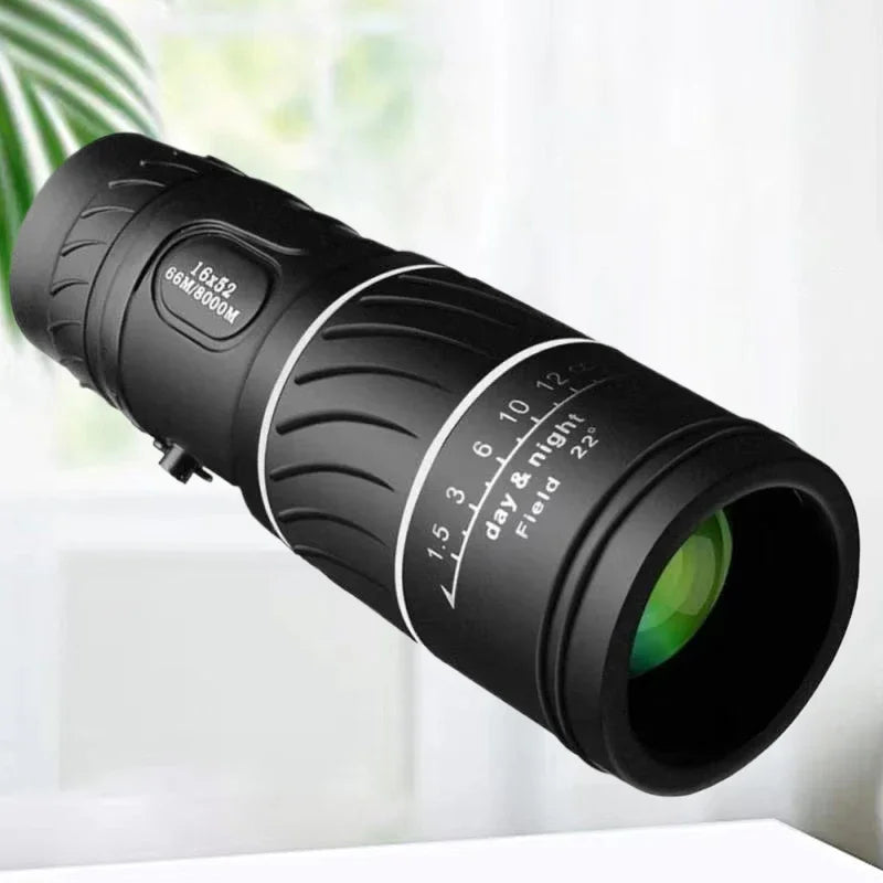 16x52 Compact Monocular, Smaller Size Easier to Carry Around for Bird Watching Hunting Camping Hiking Sport Game Concerts