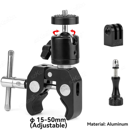 Camera Motorcycle Handlebar Mount Selfie Stick Bicycle Monopod for Go Pro 13 12 11 10 9 8 Insta360 X4 X5 DJI Osmo Action 5 Pro 4