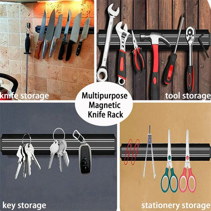 1pc Maximize Your Kitchen Space with This Magnetic Knife Strip Steel Knife Bar for Holder RackUtensils Tools Kitchen Accessories
