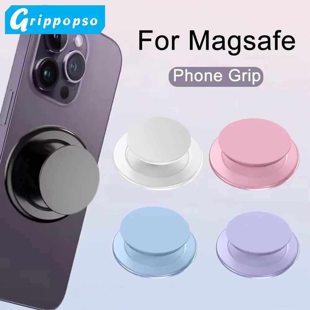 Grippopso Magnetic Folding Mobile Phone Grip Holder Socket Support Tok for IPhone 16 15 14 13  Ring Finger Expanding Stand