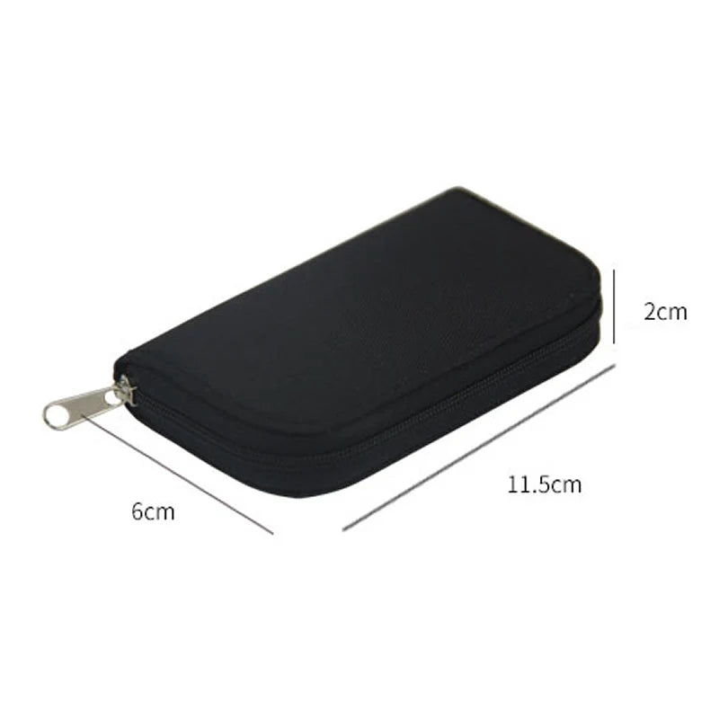 Memory Card Collect Bag SD Card Carrying Case Holder Wallet with 22 Slots for CF/SD/Micro SD/SDHC/MS/DS Card Bag Game Camera SD