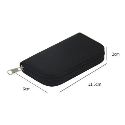 Memory Card Collect Bag SD Card Carrying Case Holder Wallet with 22 Slots for CF/SD/Micro SD/SDHC/MS/DS Card Bag Game Camera SD