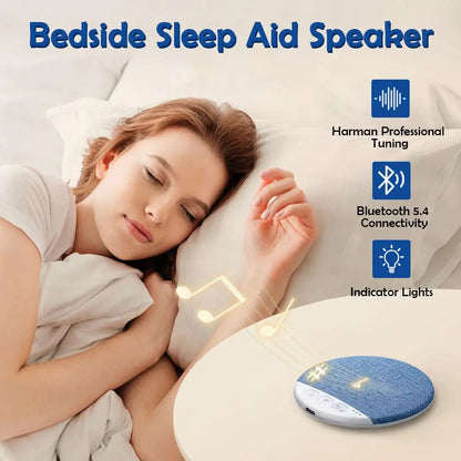 Mini Sleeping Bluetooth Speaker Nature Sound White Noise Soundbar Wireless MP3 Music Player Ultra Thin Timed Shutdown Audio Pla