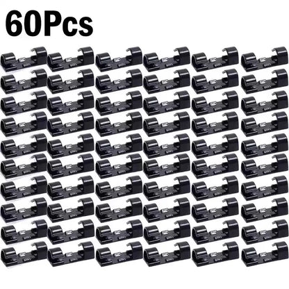 Cable Clips Organizer Drop Wire Holder Cord Management Self-Adhesive Cable Manager Fixed Clamp Wire Winder For Home Office Car
