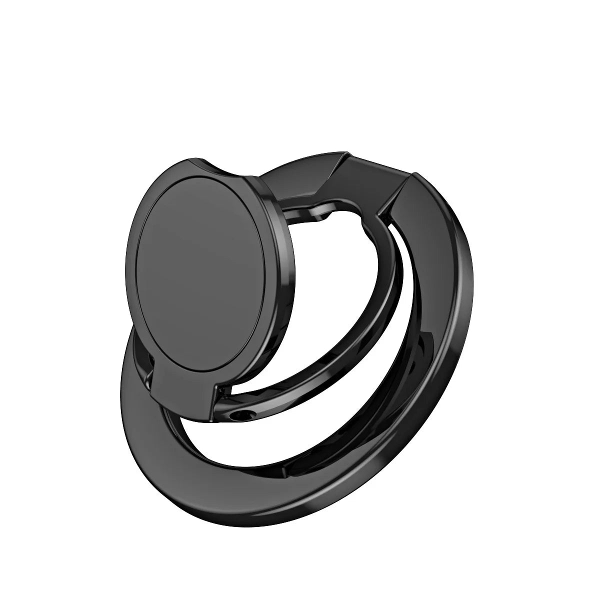 Magsafe Metal 3-Section Middle Disc Magnetic Suction Ring Bracket 360° Rotating Charging Universal Folding Ultra-Thin Lifting C