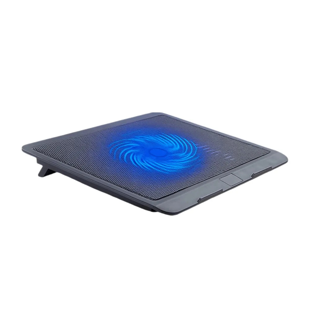 Portable Adjustable Laptop Cooling Pad USB Port LED Light Laptop Cooler Fan Metal Mesh Laptop Cooling Stand Study