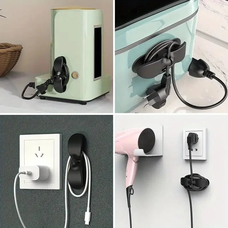 Cable Management Clips 6-Pack, Universal Fit for Kitchen Appliances to Secure Cords, Practical Design