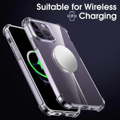 Luxury Clear Shockproof Case For iPhone 15 14 13 12 11 Pro Max Phone Cover on iPhone 13 12 14 15 Plus Back Cover Clear Case