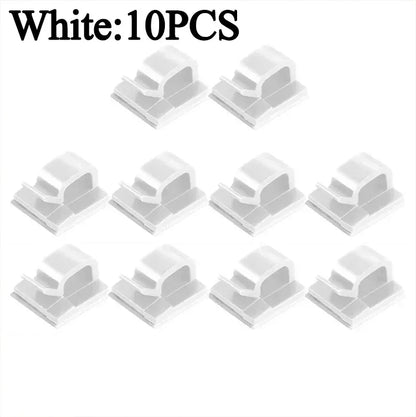 Car Cable Clamp Accessories Self-adhesive Line Management Clips Wiring Electrical Equipment Supplies Home Improvement