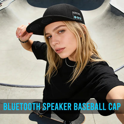 Bluetooth speaker baseball cap, outdoor sports cap with high-definition stereo hidden speaker and built-in microphone