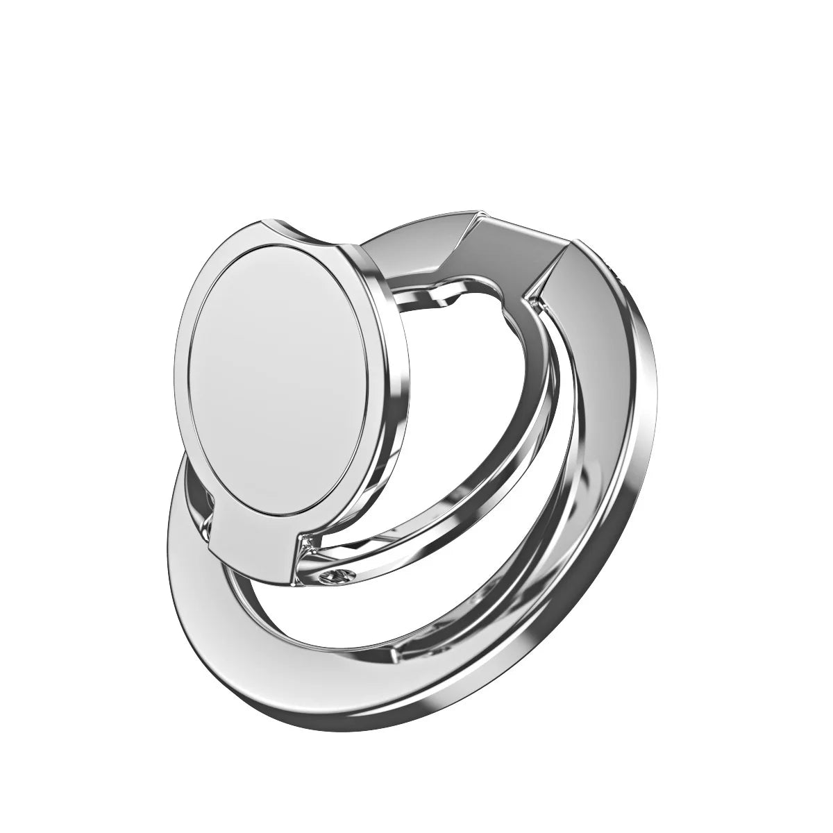 Magsafe Metal 3-Section Middle Disc Magnetic Suction Ring Bracket 360° Rotating Charging Universal Folding Ultra-Thin Lifting C