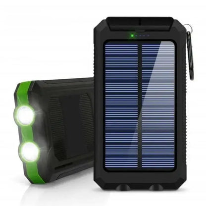 New 30000mAh Solar Power Bank  Portable Charging Poverbank External Battery Charger Strong Light LDE Light for All Smartphones