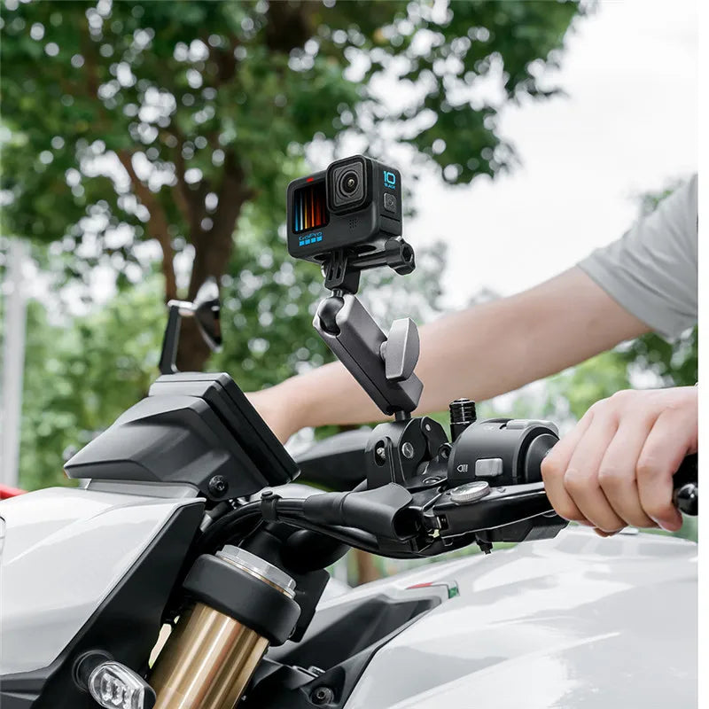 Camera Motorcycle Handlebar Mount Selfie Stick Bicycle Monopod for Go Pro 13 12 11 10 9 8 Insta360 X4 X5 DJI Osmo Action 5 Pro 4