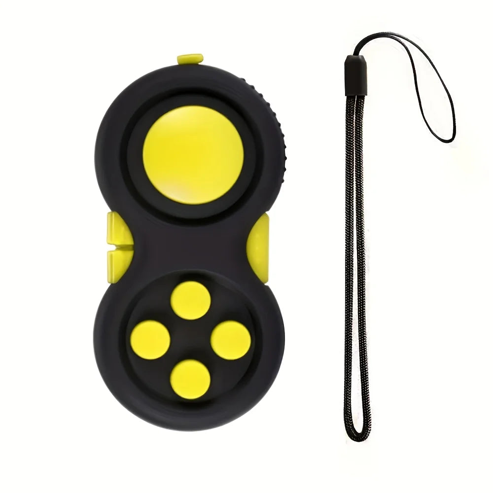 Fidget Pad with 8 Fidget Functions, Fidget Controller Stress Reducer, Fidget Toy Cube Relieves Stress and Anxiety Relief Toys