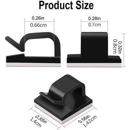 10/50PCS Cable Management Clip Guiding Line Wire Arrangement Protector Fixations Cord Holder Clearance WINDER Clips Attache Home